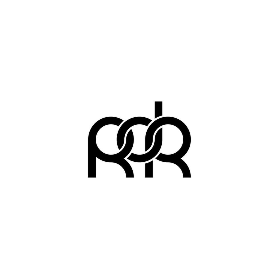 letras logotipo rdr simples moderno limpo vetor