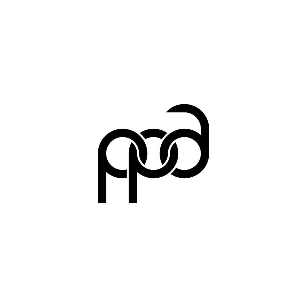 letras ppa logotipo simples moderno limpo vetor