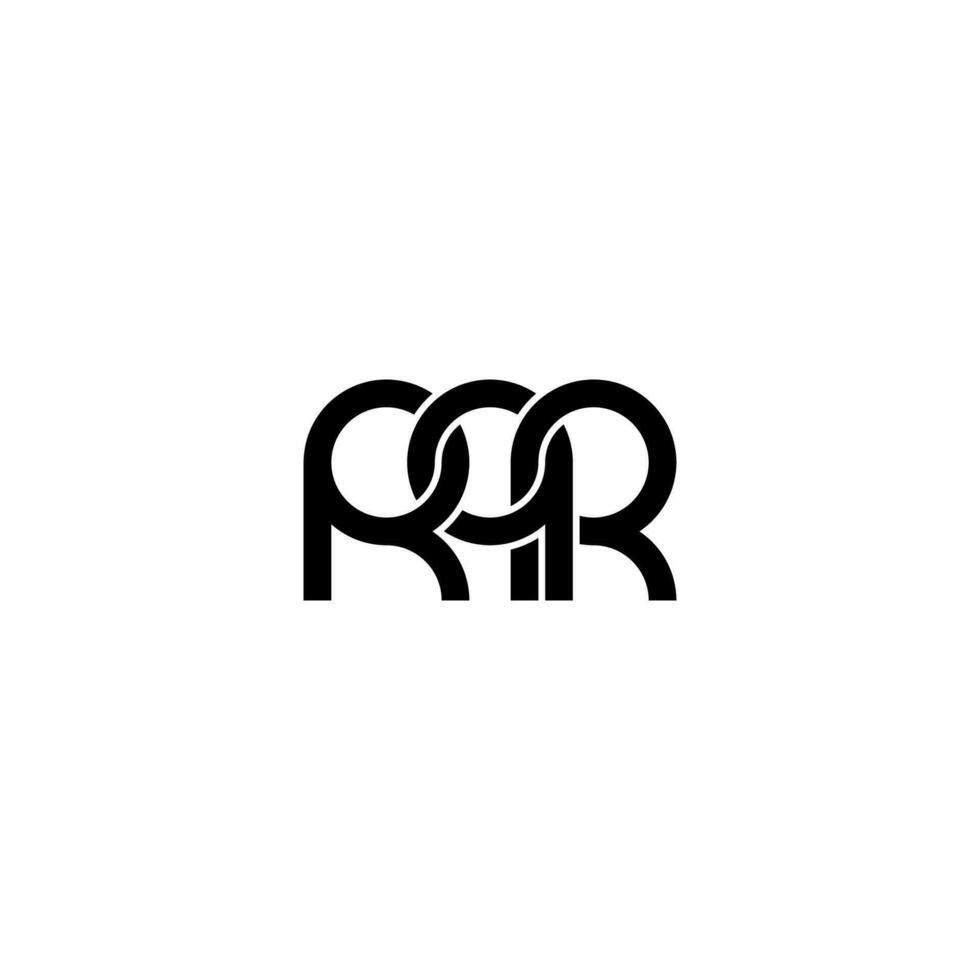 letras logotipo rqr simples moderno limpo vetor