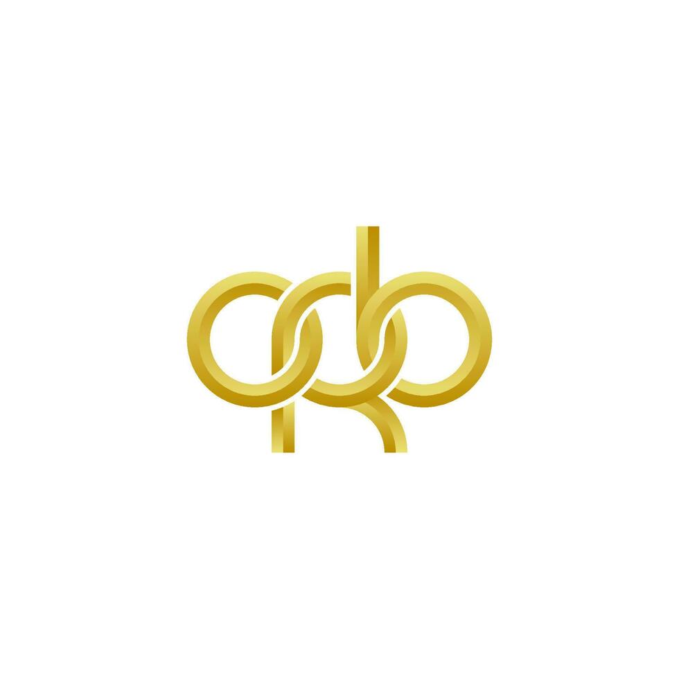 letras orb logotipo simples moderno limpo vetor