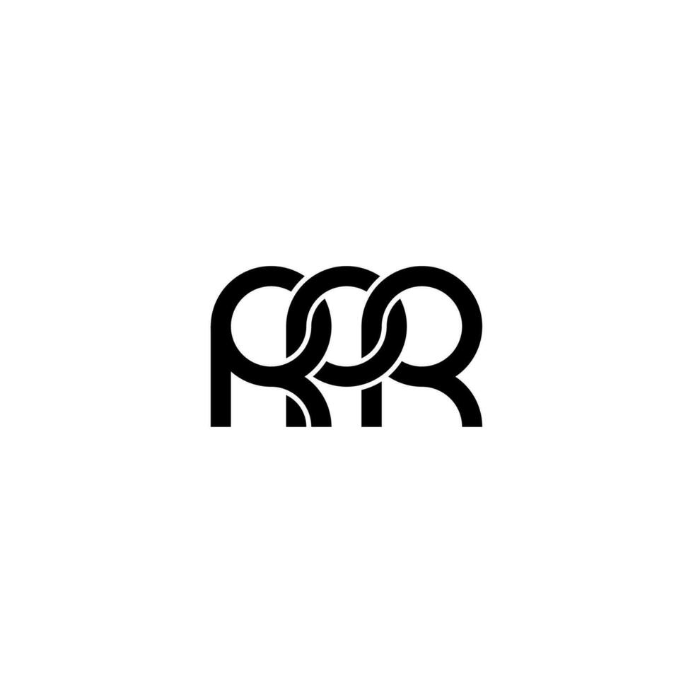 letras rpr logotipo simples moderno limpo vetor