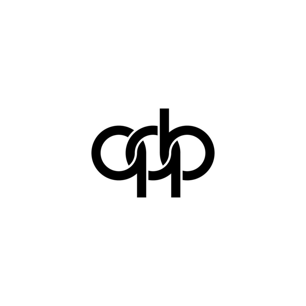 letras qqb logotipo simples moderno limpo vetor