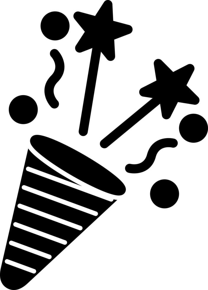 design de ícone de vetor popper de festa