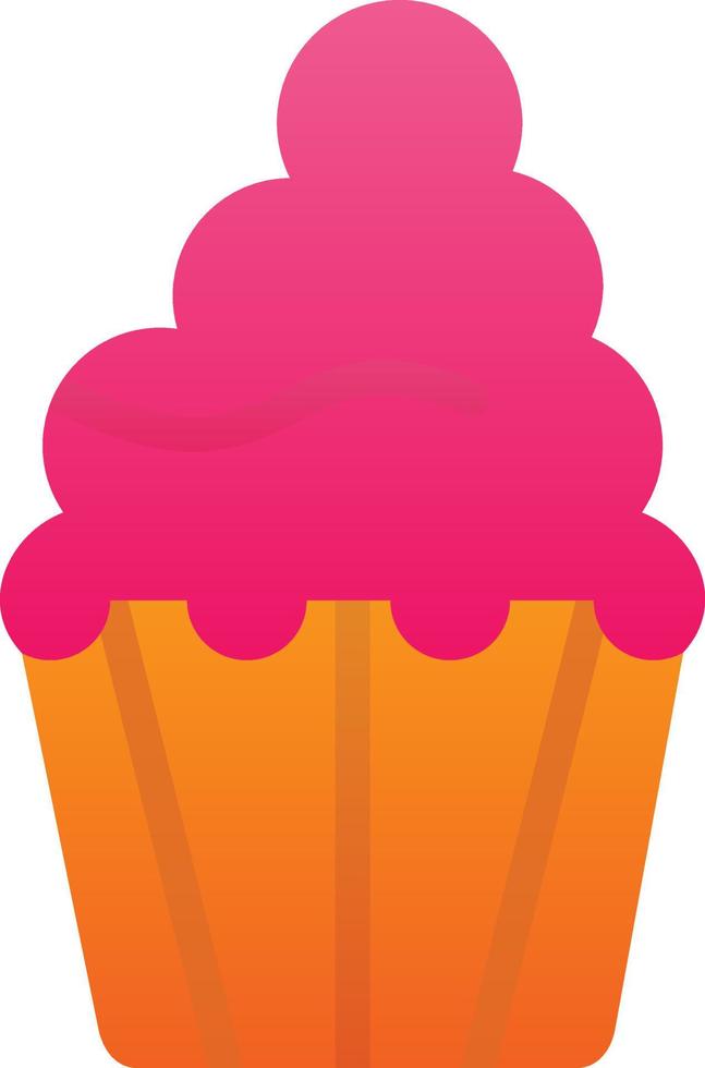 design de ícone de vetor de cupcake