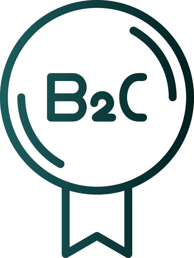 design de ícone de vetor b2c