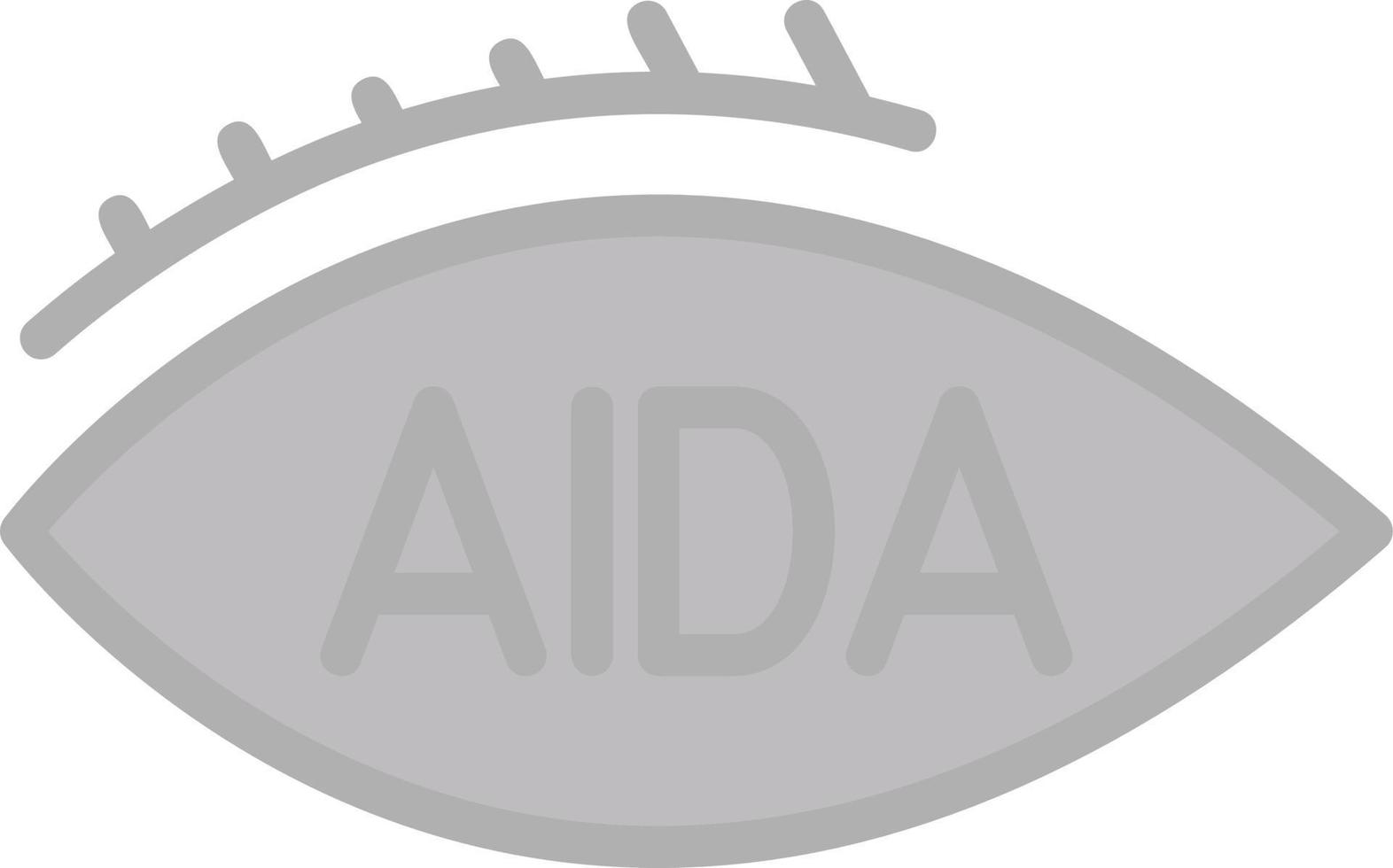 design de ícone de vetor de aida