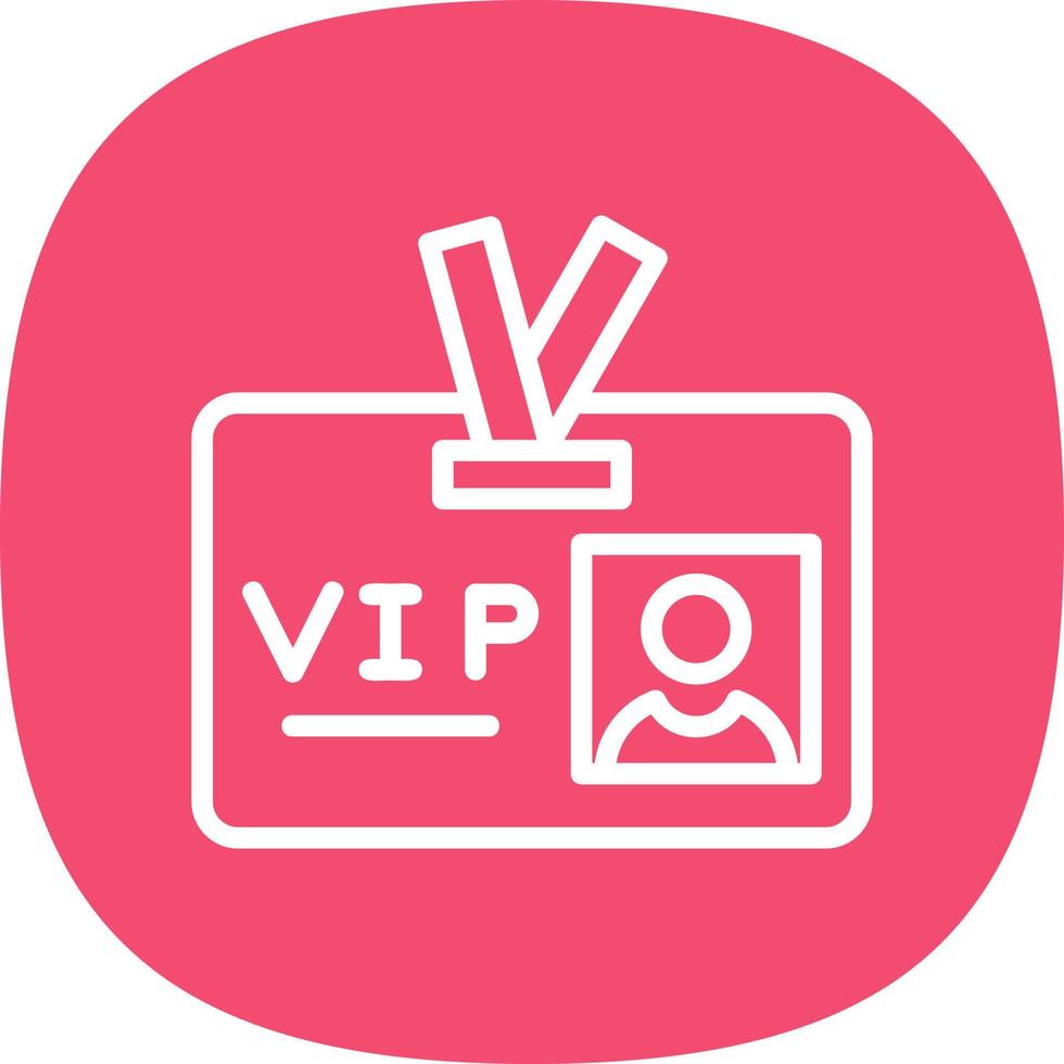 design de ícone de vetor de passe vip