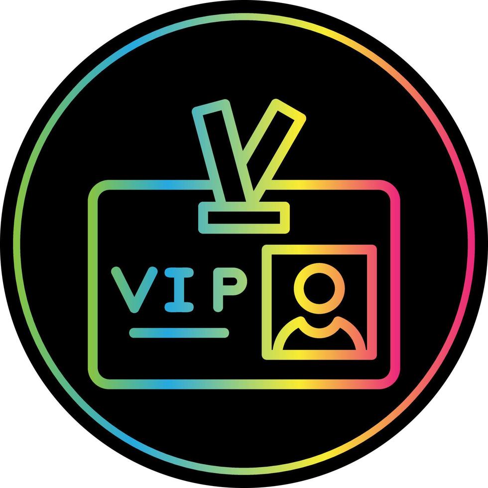 design de ícone de vetor de passe vip