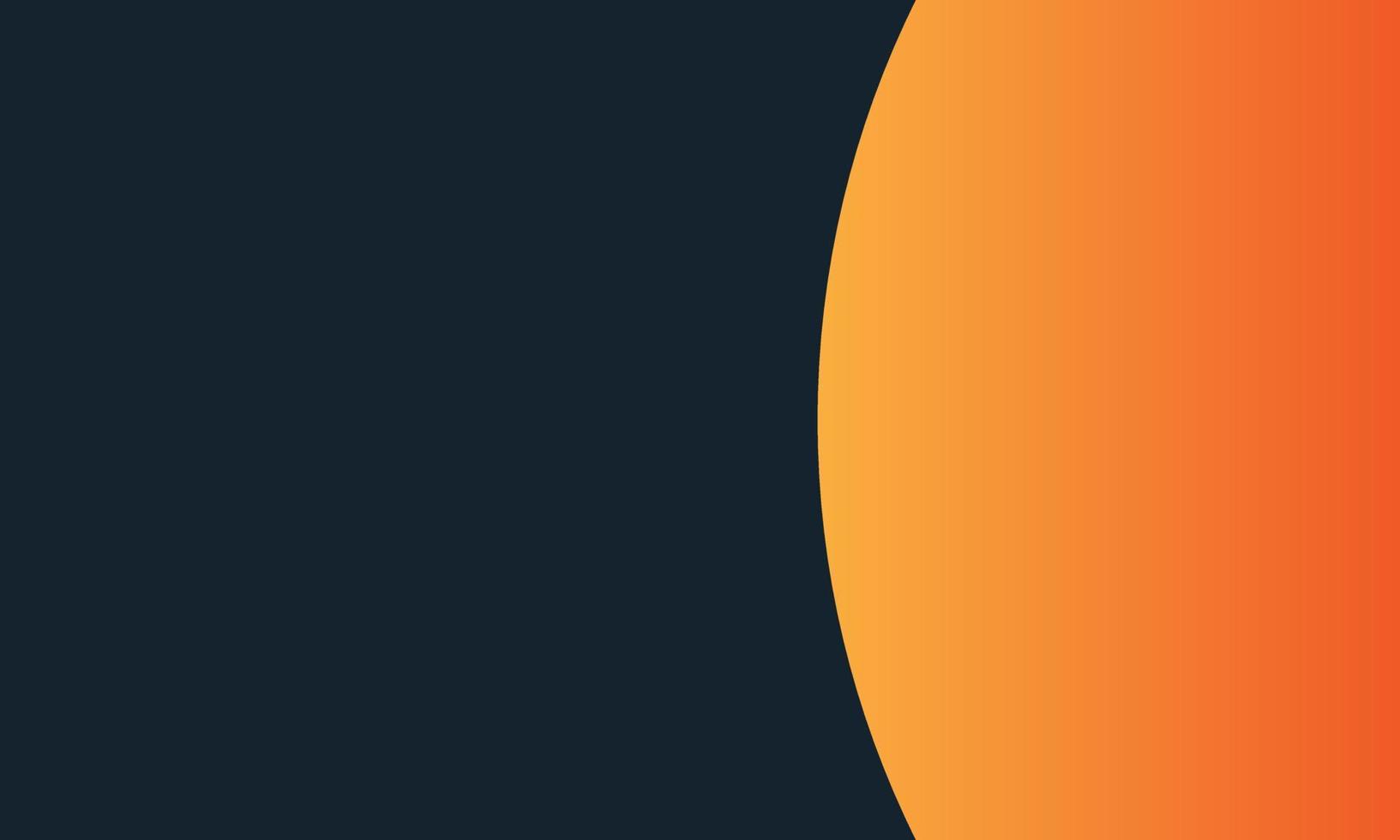 fundo de círculo laranja moderno de meia gradação para apresentação de negócios vetor