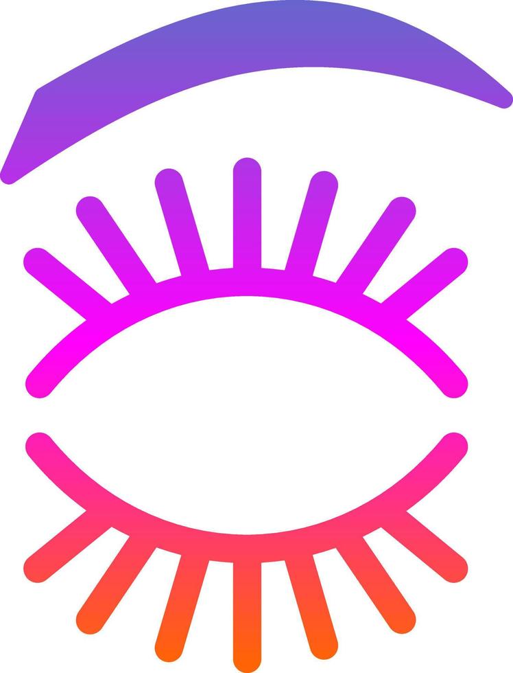 design de ícone de vetor de cílios