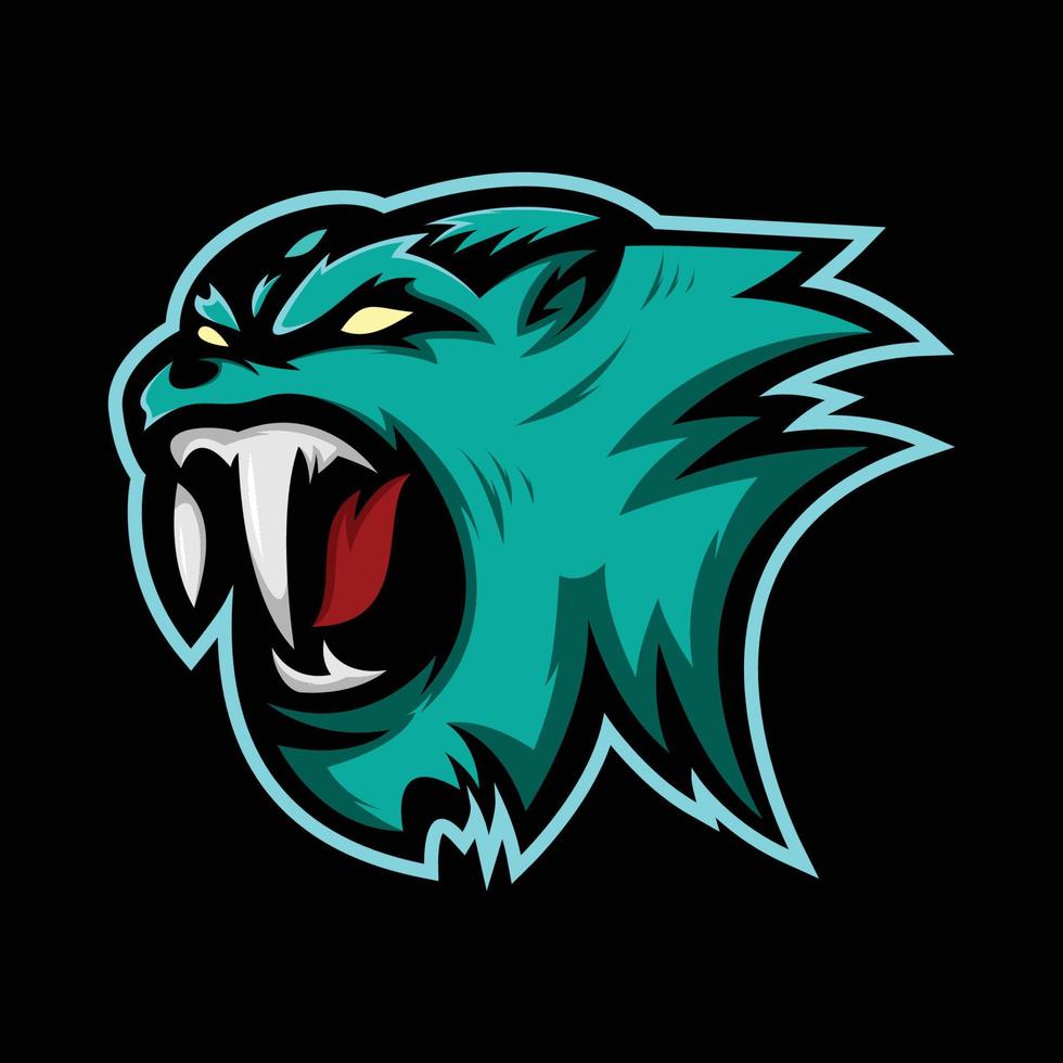 logotipo da mascote do tigre vetor