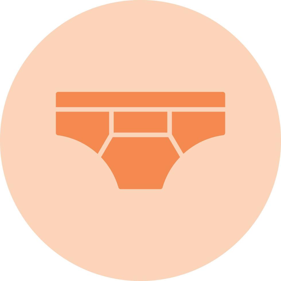 ícone de vetor de cueca