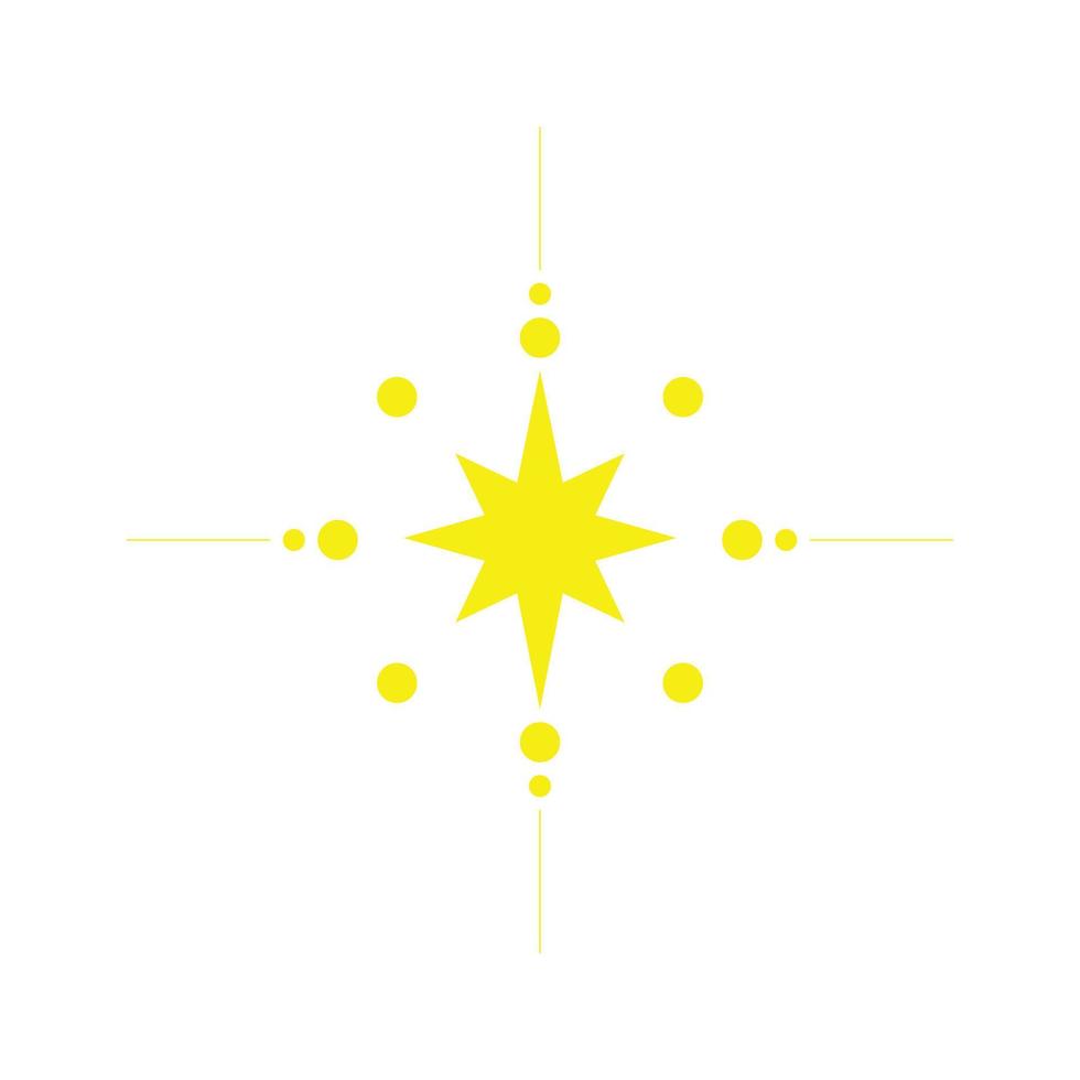 eps10 vetor amarelo canelado estrelas ícone da arte abstrata ou logotipo isolado no fundo branco. símbolo de estrelas em um estilo moderno simples e moderno para o design do seu site e aplicativo móvel