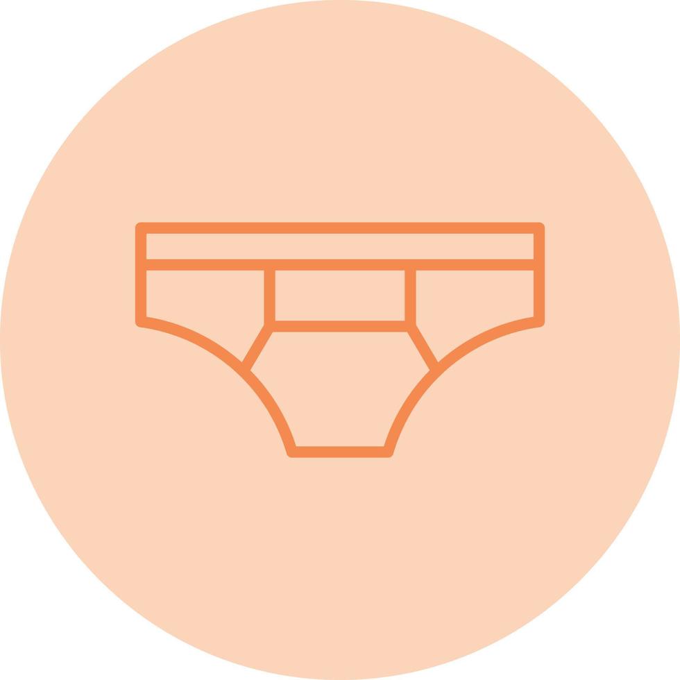 ícone de vetor de cueca