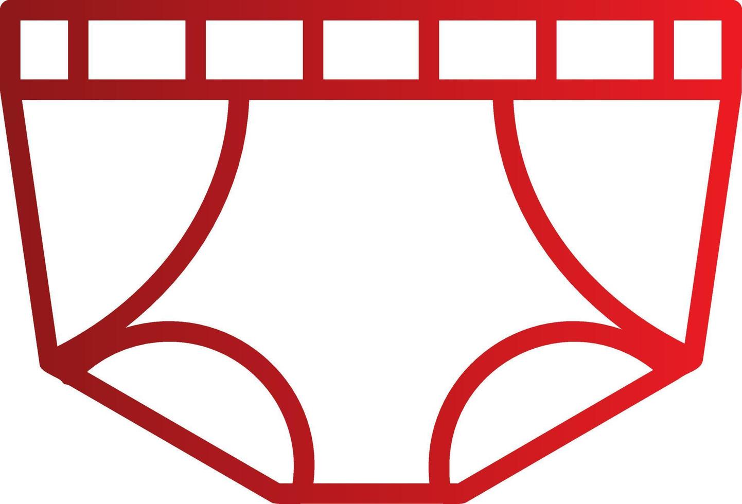 ícone de vetor de cueca