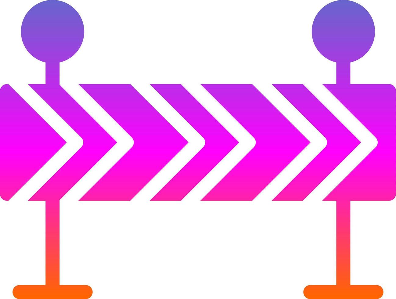 design de ícone de vetor de barricada