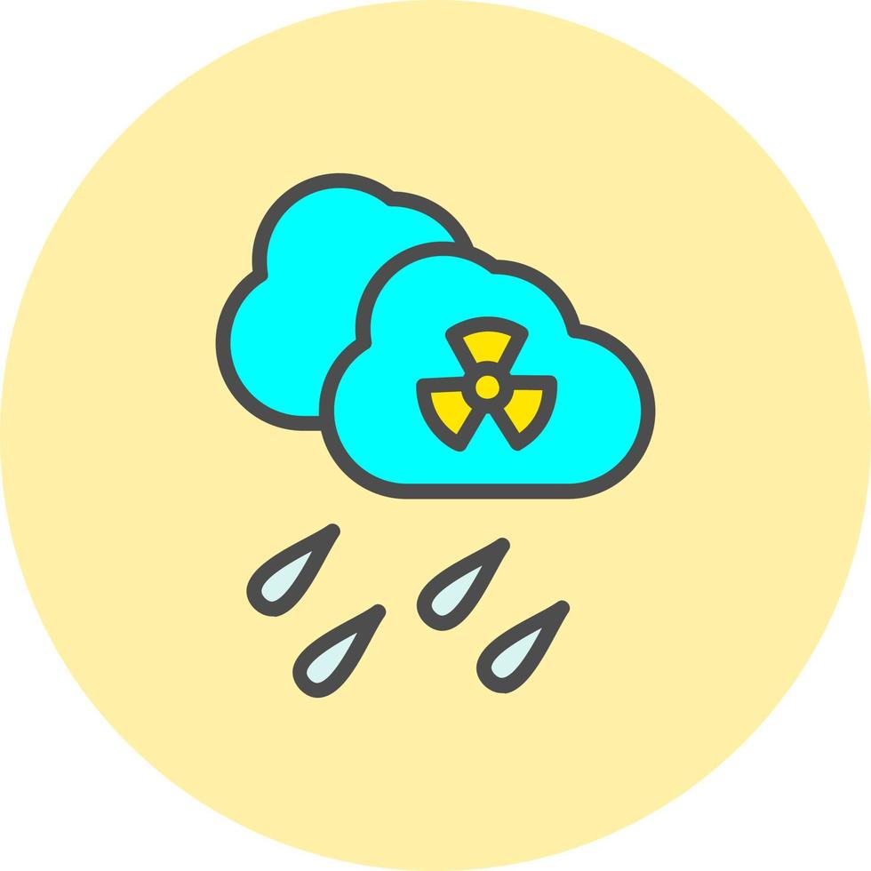 design de ícone de vetor de chuva ácida