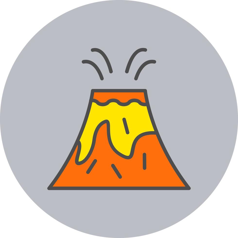 ícone de vetor de vulcão