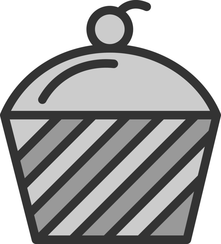 design de ícone de vetor de cupcake