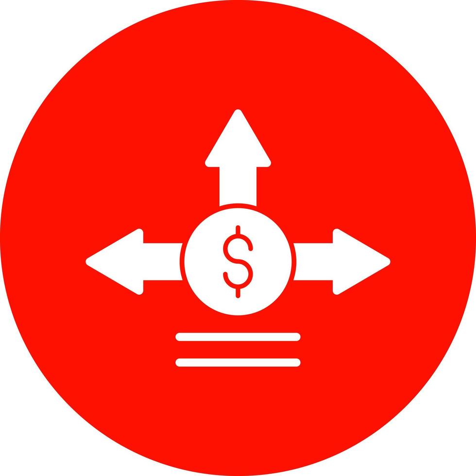 design de ícone de vetor de decisão de investimento
