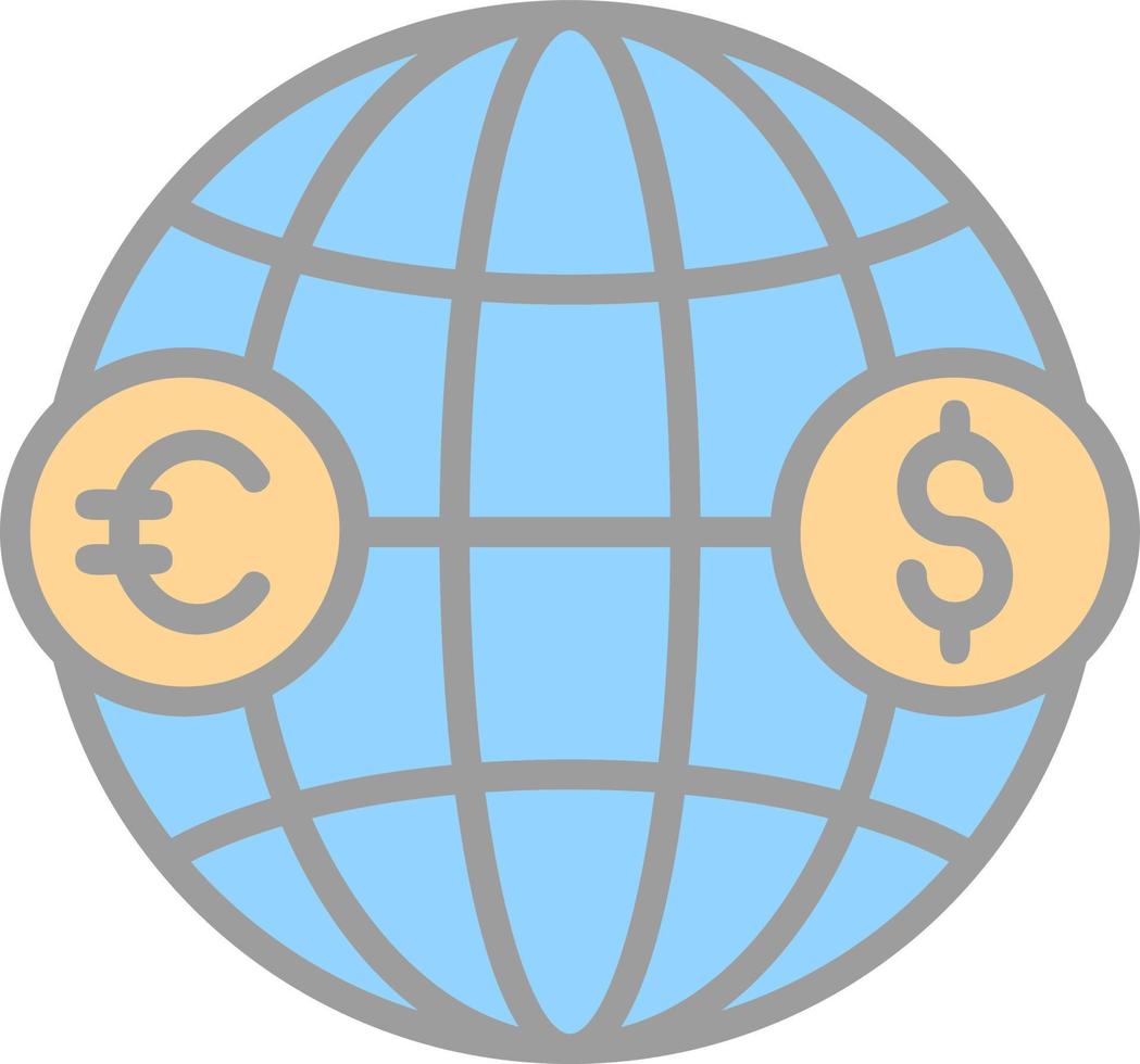 design de ícone de vetor de investimento estrangeiro