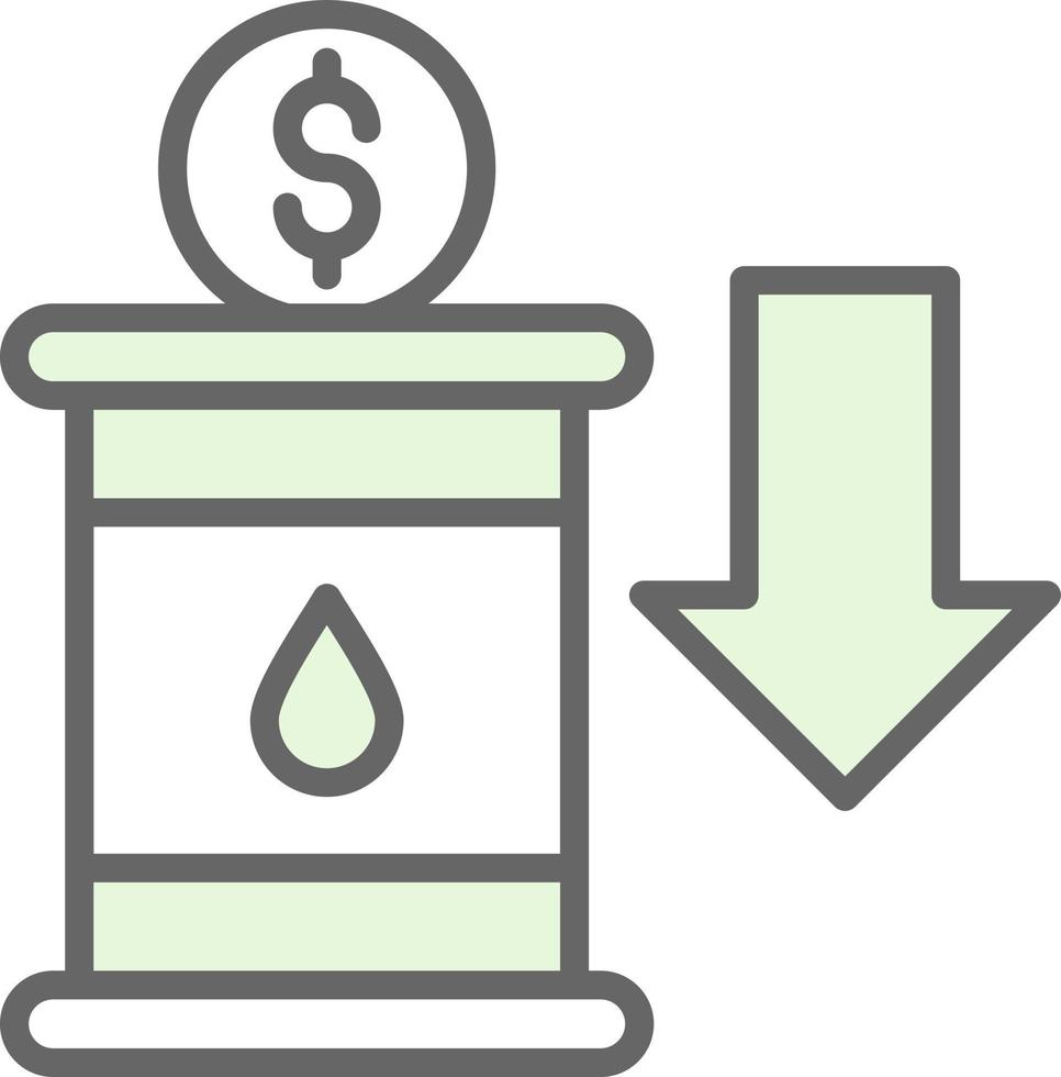 design de ícone de vetor de investimento de petróleo