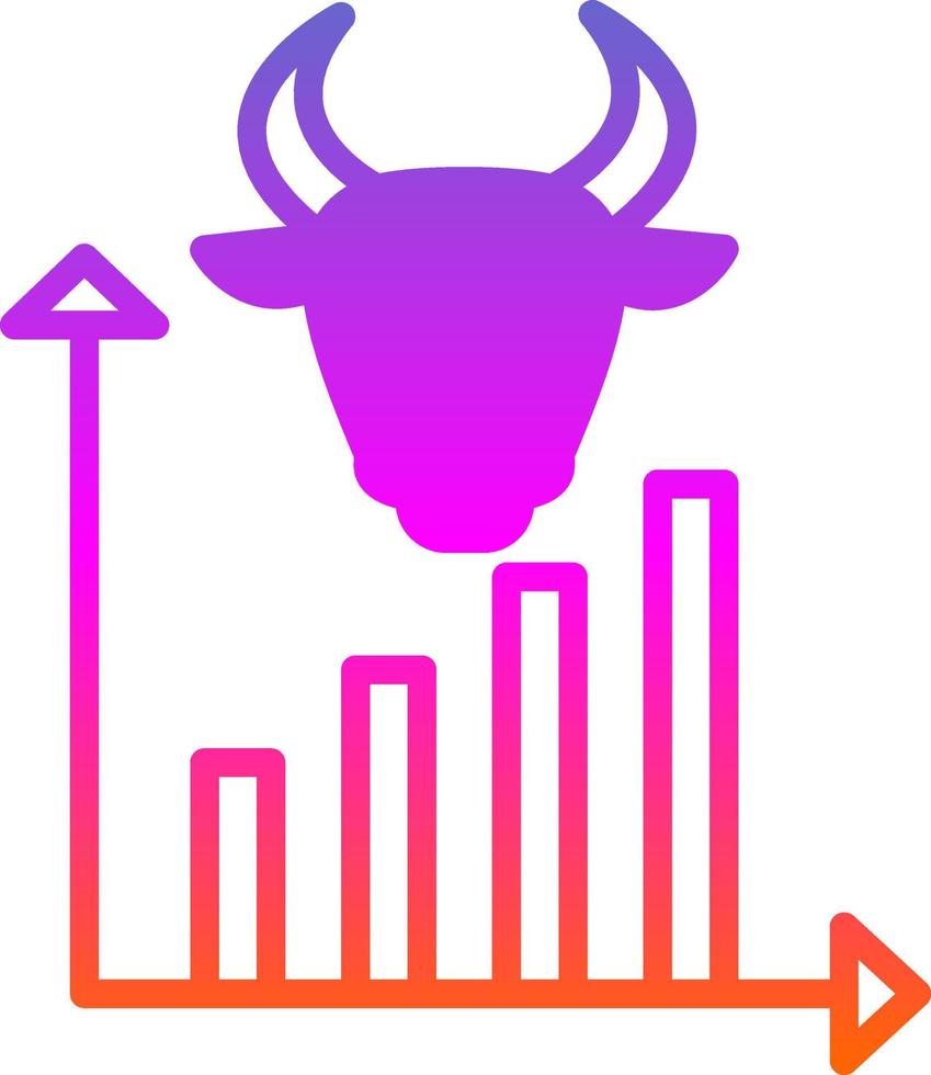 design de ícone de vetor de mercado em alta