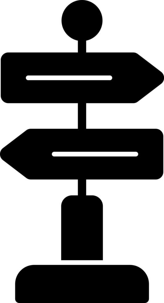 design de ícone de vetor de sinal direcional