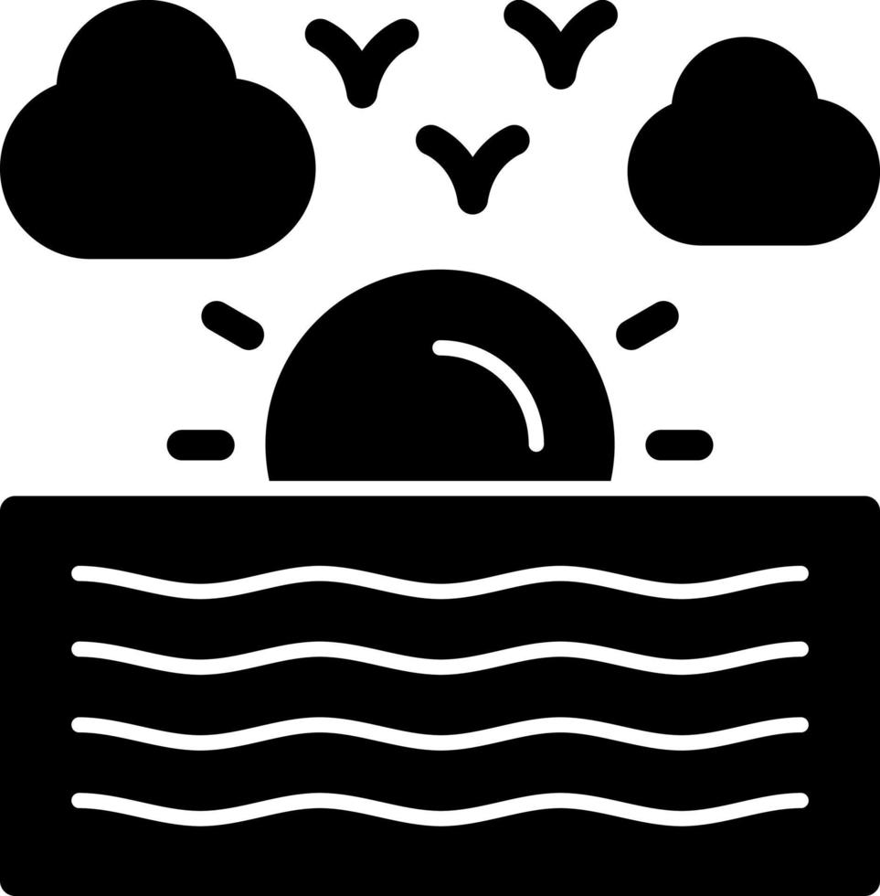 design de ícone de vetor de rio