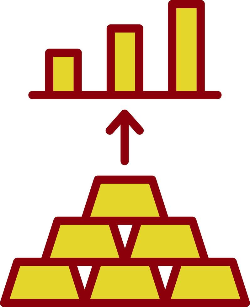 design de ícone de vetor de investimento de ouro