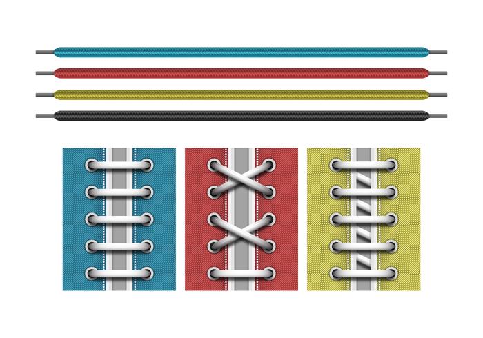 Shoestring Sets Ilustração vetorial vetor