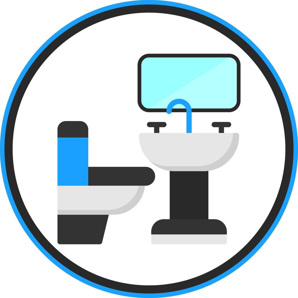 design de ícone de vetor de banheiro