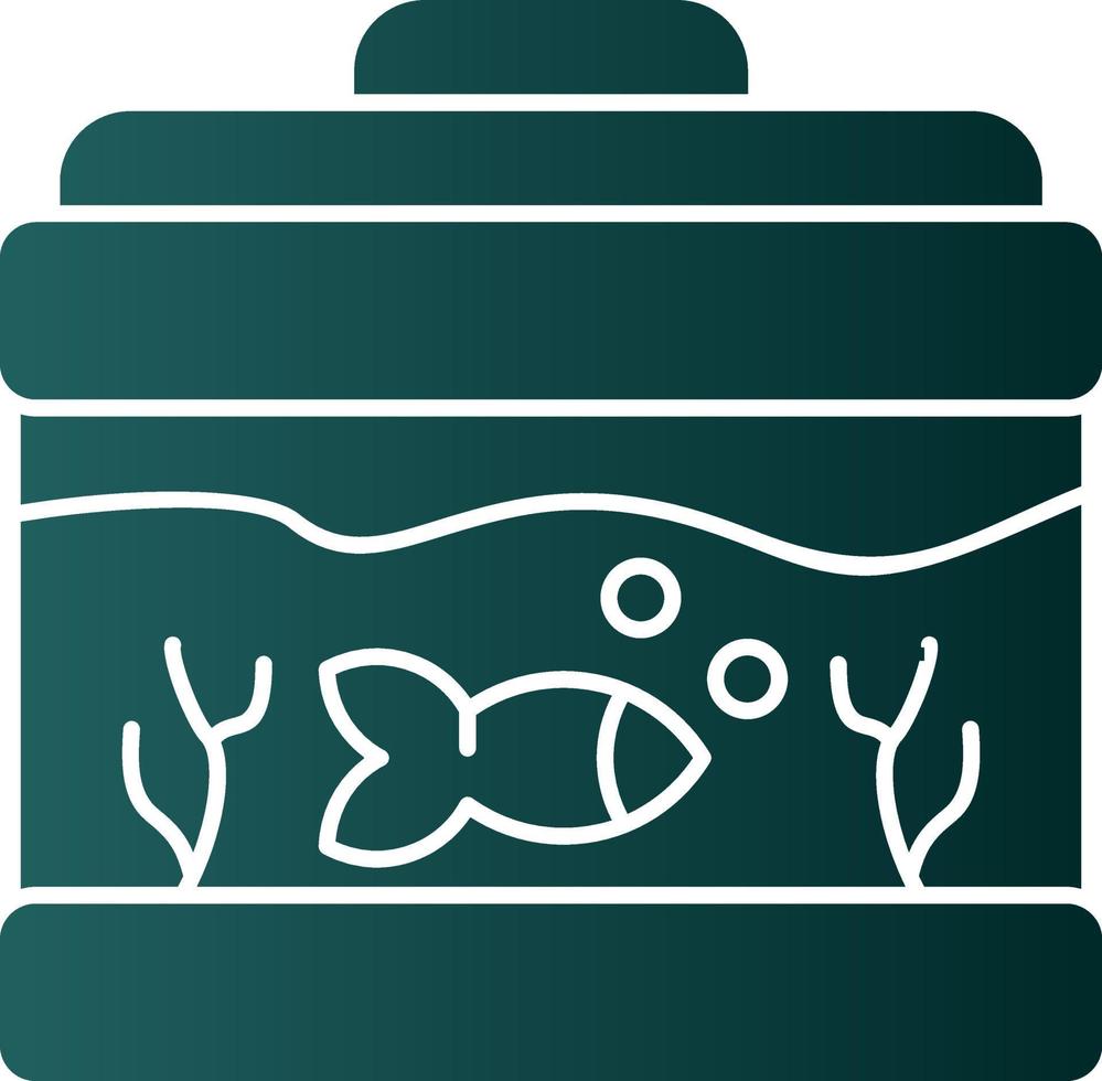 design de ícone de vetor de tanque de peixes