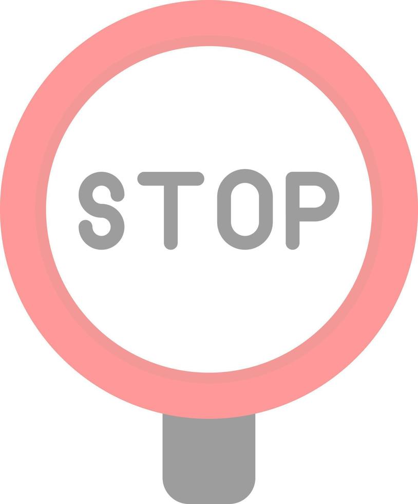 design de ícone vetorial de sinal de stop vetor