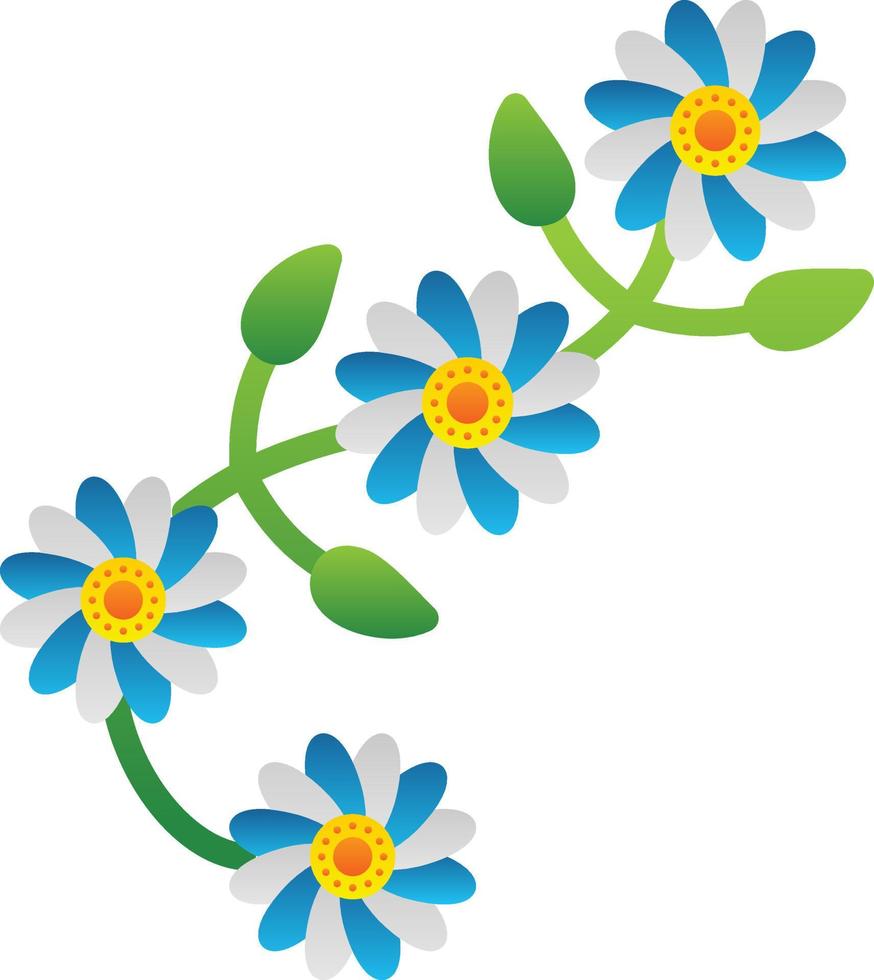 design de ícones vetoriais de design floral vetor