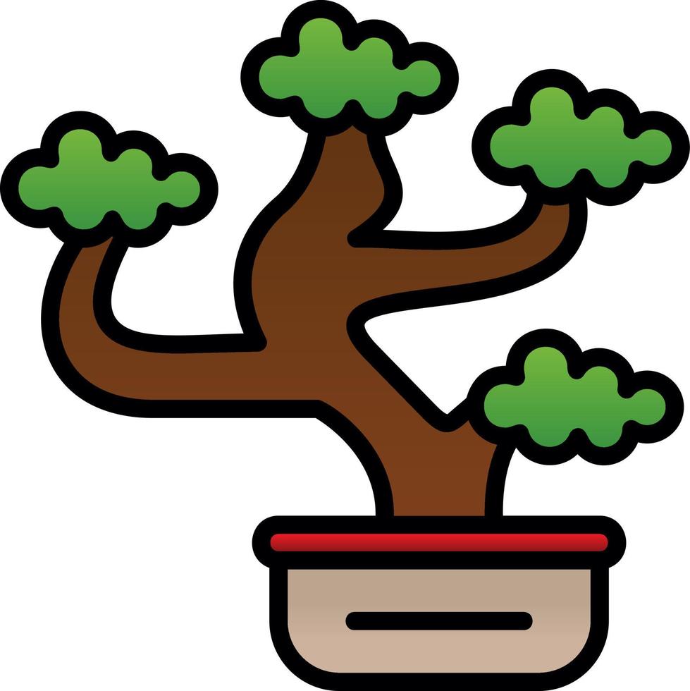 design de ícone de vetor de bonsai