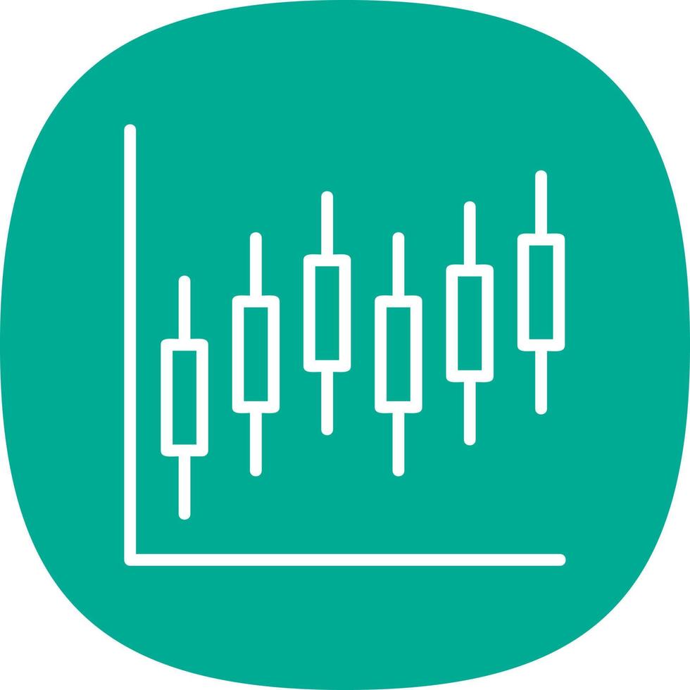 design de ícone de vetor de gráfico de castiçal