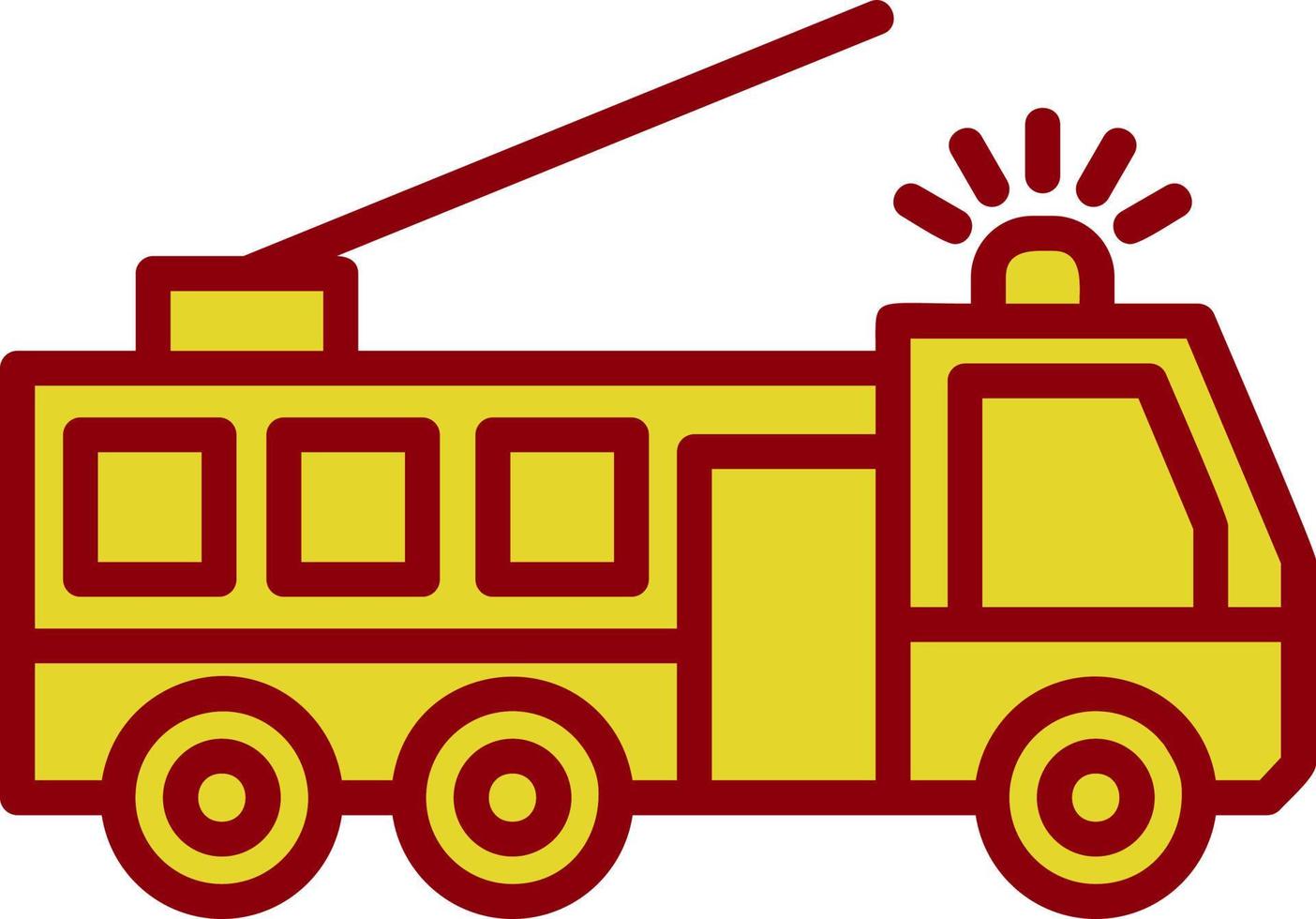 design de ícone de vetor de caminhão de bombeiros