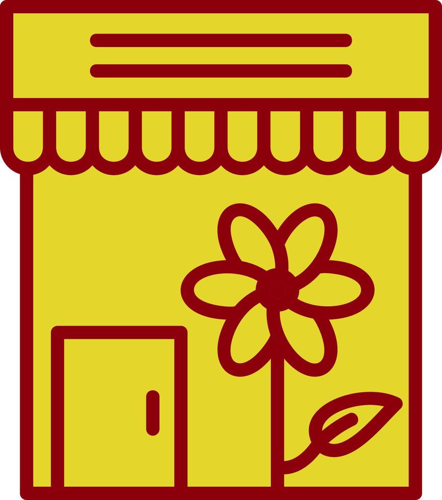 design de ícone de vetor de loja de flores