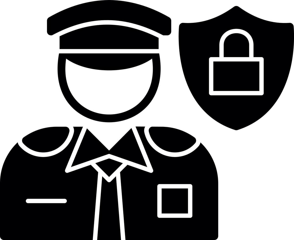 design de ícone de vetor de oficial de proteção de dados