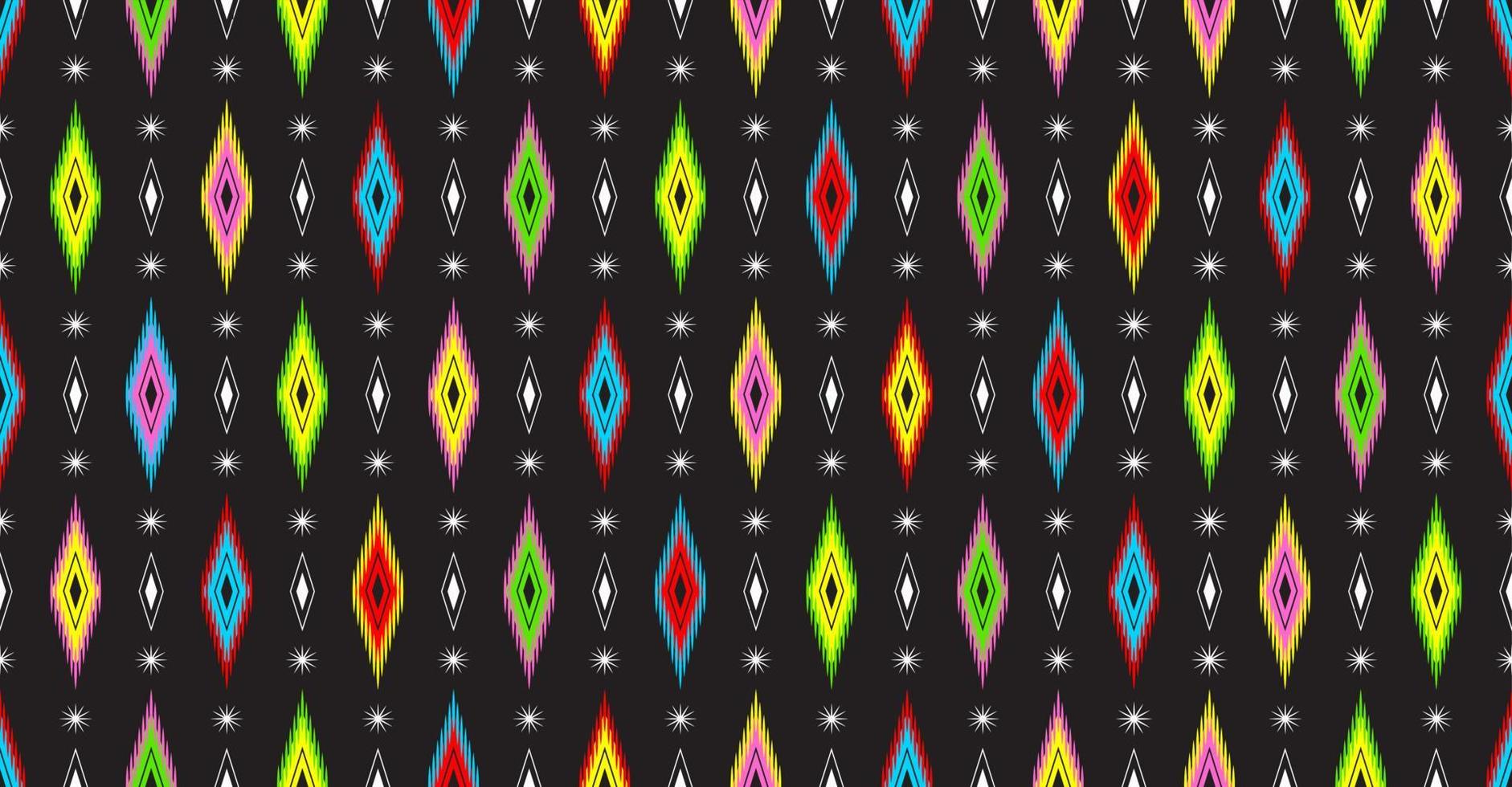 cor fofa abstrata geométrica tribal étnica ikat folclore argyle oriental padrão nativo design tradicional para fundo, tapete, papel de parede, roupas, tecido, embrulho, impressão, batik, folk, malha, vetor de listras