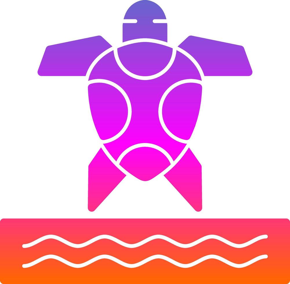 design de ícone vetorial de tartaruga marinha vetor