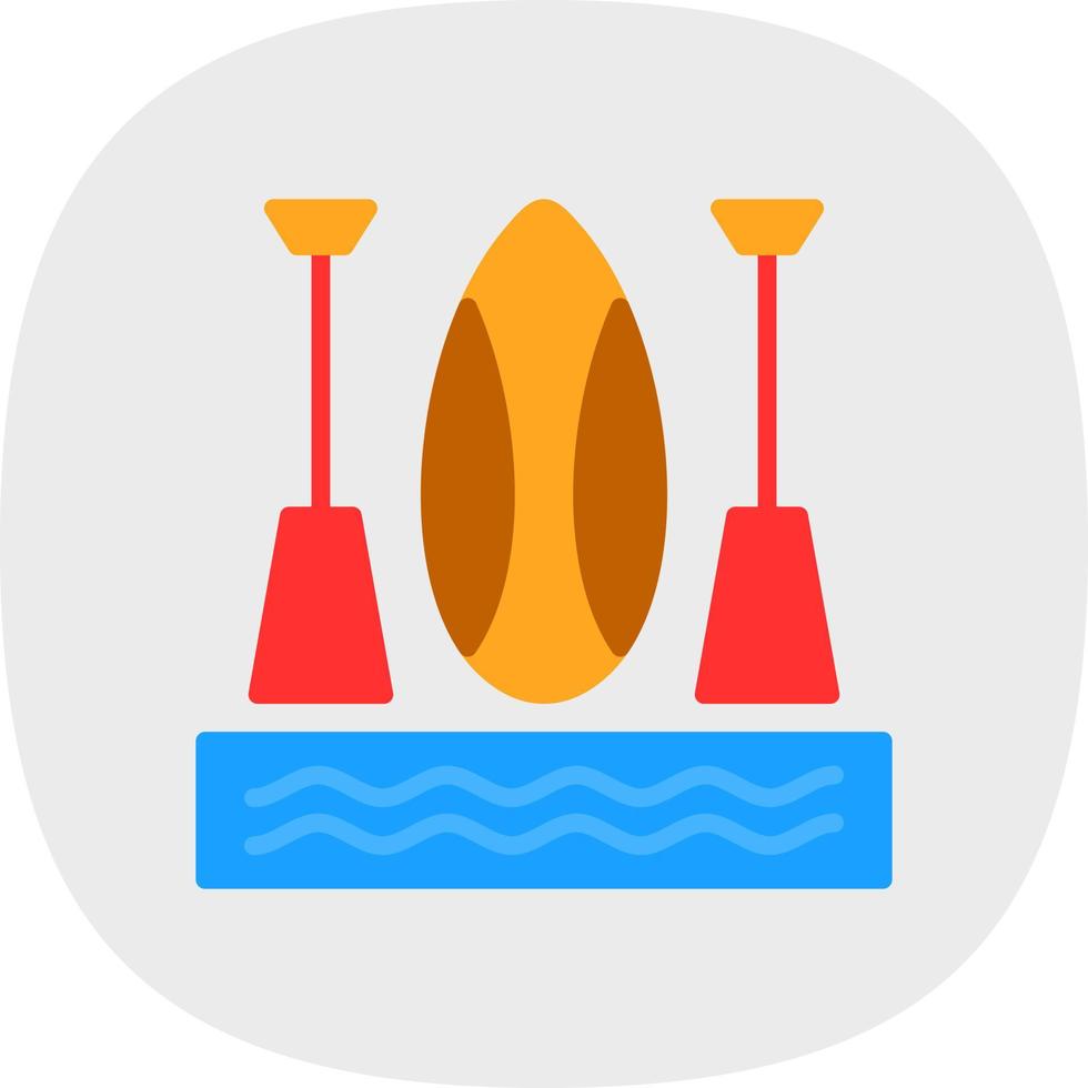 design de ícone de vetor de paddleboarding