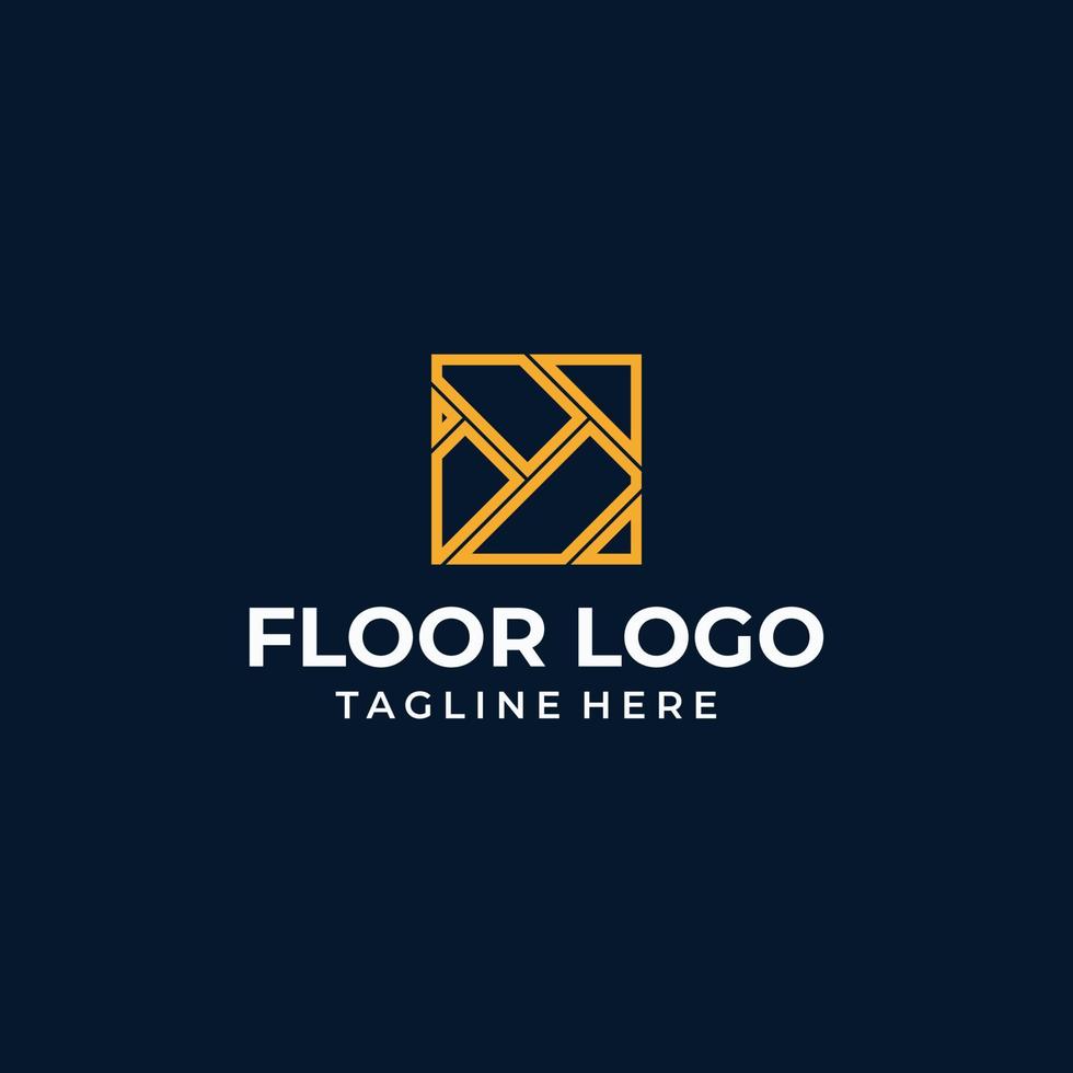 vetor de ícone de logotipo de chão isolado