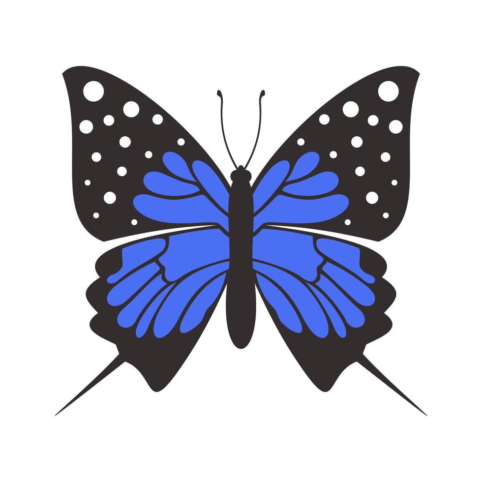 borboleta em estilo simples. ilustração vetorial vetor