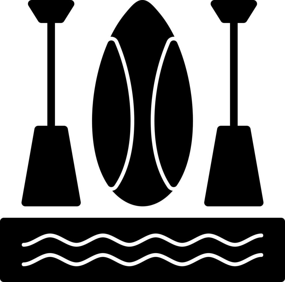 design de ícone de vetor de paddleboarding