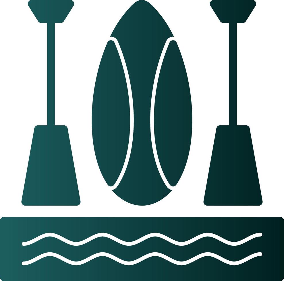 design de ícone de vetor de paddleboarding