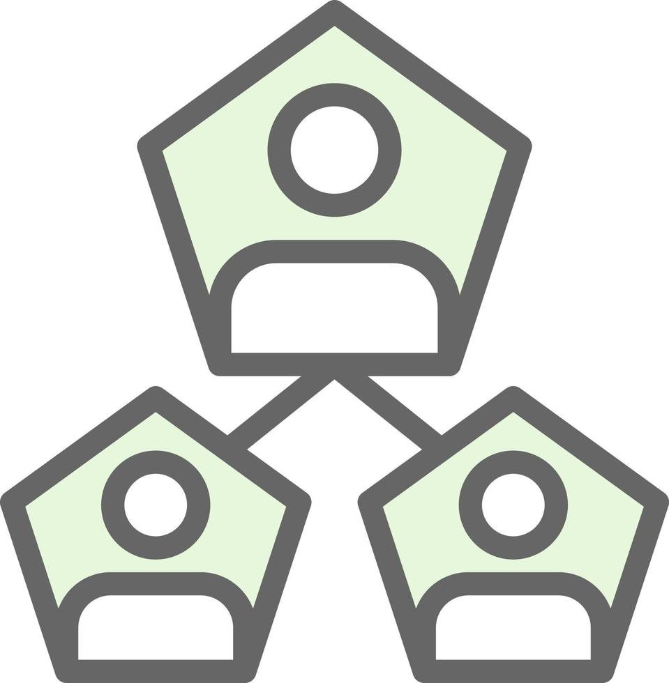 design de ícone de vetor de segmentação