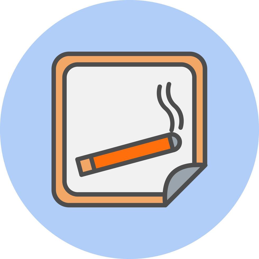 ícone de vetor de adesivo de nicotina