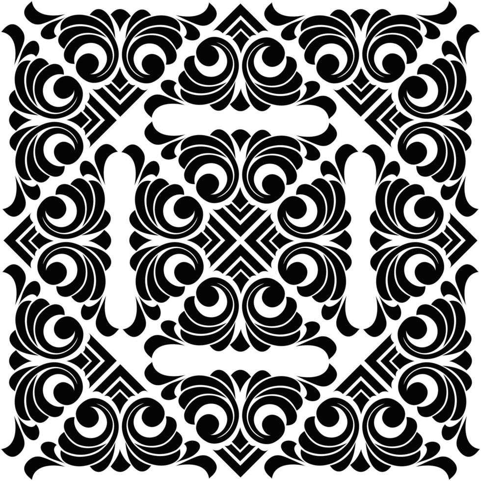 redemoinho de ornamento de rolagem barroco vintage vector Damasco. redemoinho de escudo heráldico do monograma vitoriano. folha floral retrô padrão folhagem fronteira antiga caligrafia de acanto gravada tatuagem. padrão perfeito